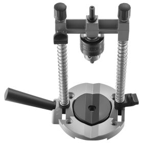 Drill Guide, Multi-Angle Press Portable Precision Drilling Guide Jig Attachment, with Large Handle and Mounting Holes, Aluminum Alloy
