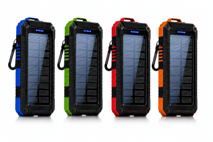 Solar Powerbank With Flashlight and Compass