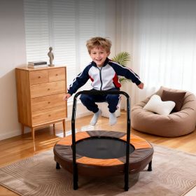 36 Inch Foldable Mini Trampoline, Indoor and Outdoor Rebounder for Kids,Toddler Trampoline Easy to Assemble, with Foam Handle and Safe Thickened