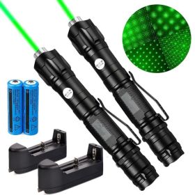 Green Laser Pointer USB Rechargeable Pen LED Flashlight Torch Visible Beam Lazer Must Offer A Hazardous Materials Shipping Label Ship By USPS For (Option: 2PACK)