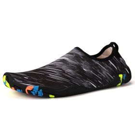 2022 Sports Water Sneakers Unisex Swimming Aqua Seaside Slippers Surf Upstream Light Quick-Drying Beach Water Shoes (Color: Bk, Shoe Size: 43)