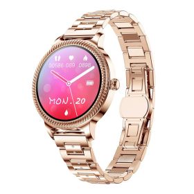 Women's AK38 Smart Watch Heart Rate Smart Bluetooth Bracelet Sports Watch Smart Watch (Color: Three Gold)