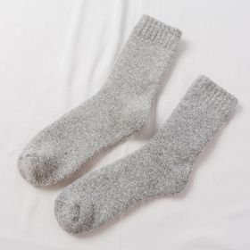 5 Pairs Socks Men Super Thicker Solid Sock Merino Wool Rabbit Socks Against Cold Snow Russia Winter Warm Funny Happy Male Sock (Color: 03, size: size 38-46cm)