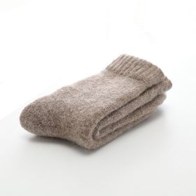 5 Pairs Socks Men Super Thicker Solid Sock Merino Wool Rabbit Socks Against Cold Snow Russia Winter Warm Funny Happy Male Sock (Color: 05, size: size 38-46cm)