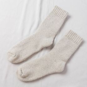 5 Pairs Socks Men Super Thicker Solid Sock Merino Wool Rabbit Socks Against Cold Snow Russia Winter Warm Funny Happy Male Sock (Color: 01, size: size 38-46cm)