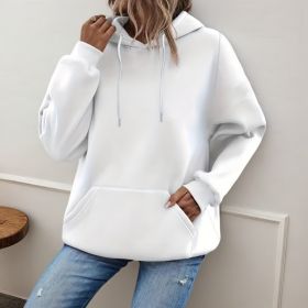 Women's Loose And Fashionable Casual Hoodie (Option: White-5XL)