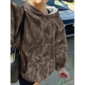 Hoodie Hot Sale Long Sleeve Jungle Maple Leaf Branches (Option: Color 4-6XL)